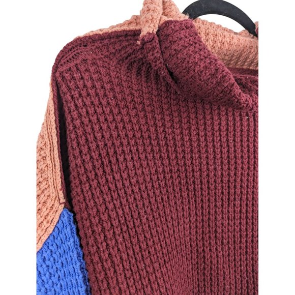 Free People Park City Colorblock Knit Sweater Size Small - Picture 3 of 9
